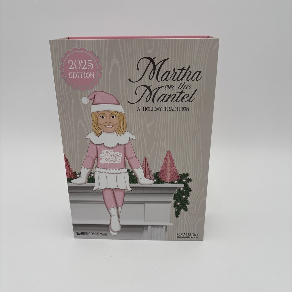 Martha Stewart on the Mantle 2024 Christmas Elf Doll 10.5" Stoop NEW